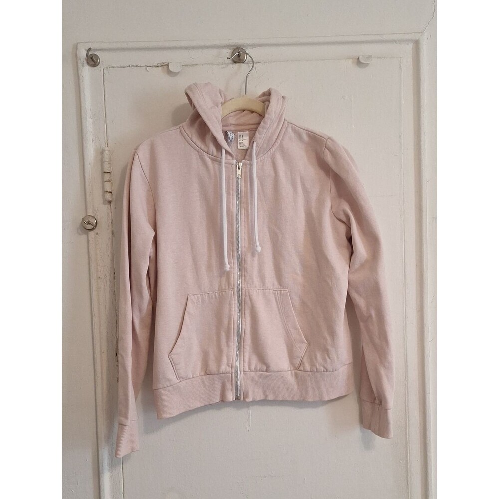 H&M Pale Pink Fleece-Lined Zip Hoodie